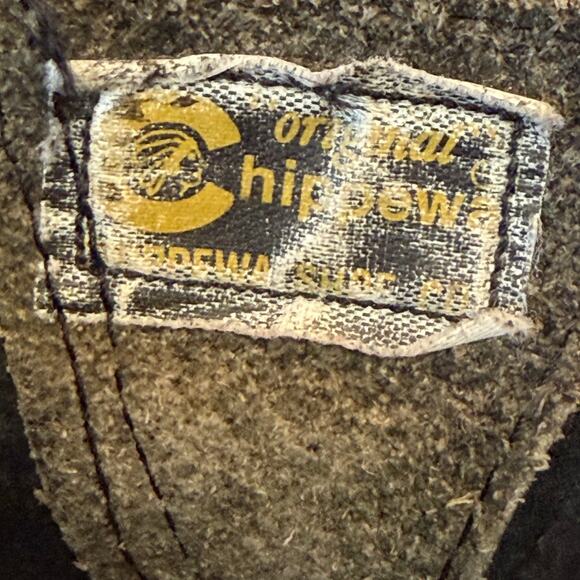 Chippewa Women 7.5M Black Steel Toe 9 Inch Work Motorcycle Boots Leather USA - Picture 2 of 14